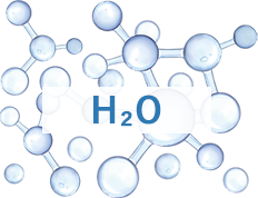 通常の水、H2O